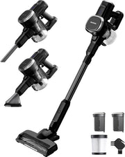 Auronic Stick hoover - Sans fil - Sans sac - Alimenté par batterie - Autonome - 220W - Batterie supplémentaire - Aspirateur - Noir