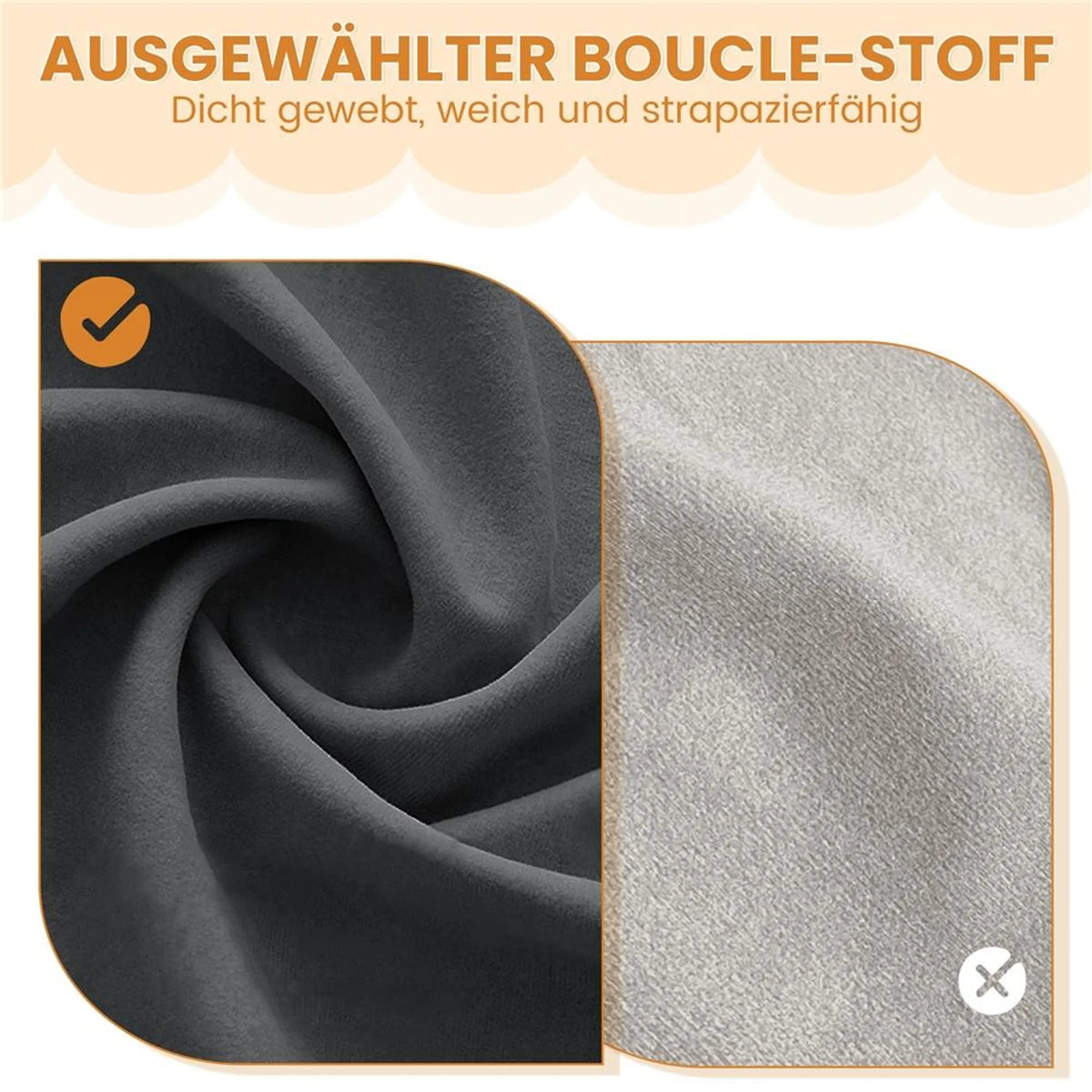 Yaheetech Swivel Chair Floral - Mécanisme de pivotement à 360°, coussin d'assise amovible et base en métal en forme de X - Pour chambre à coucher et bureau à domicile - Bouclé noir et métal - 57 x 61 x 75 cm