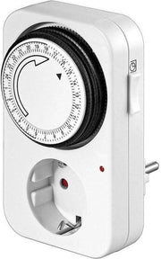 Minuterie - Analogique - Minuterie programmable - Schuko - 24 heures - Allteq
