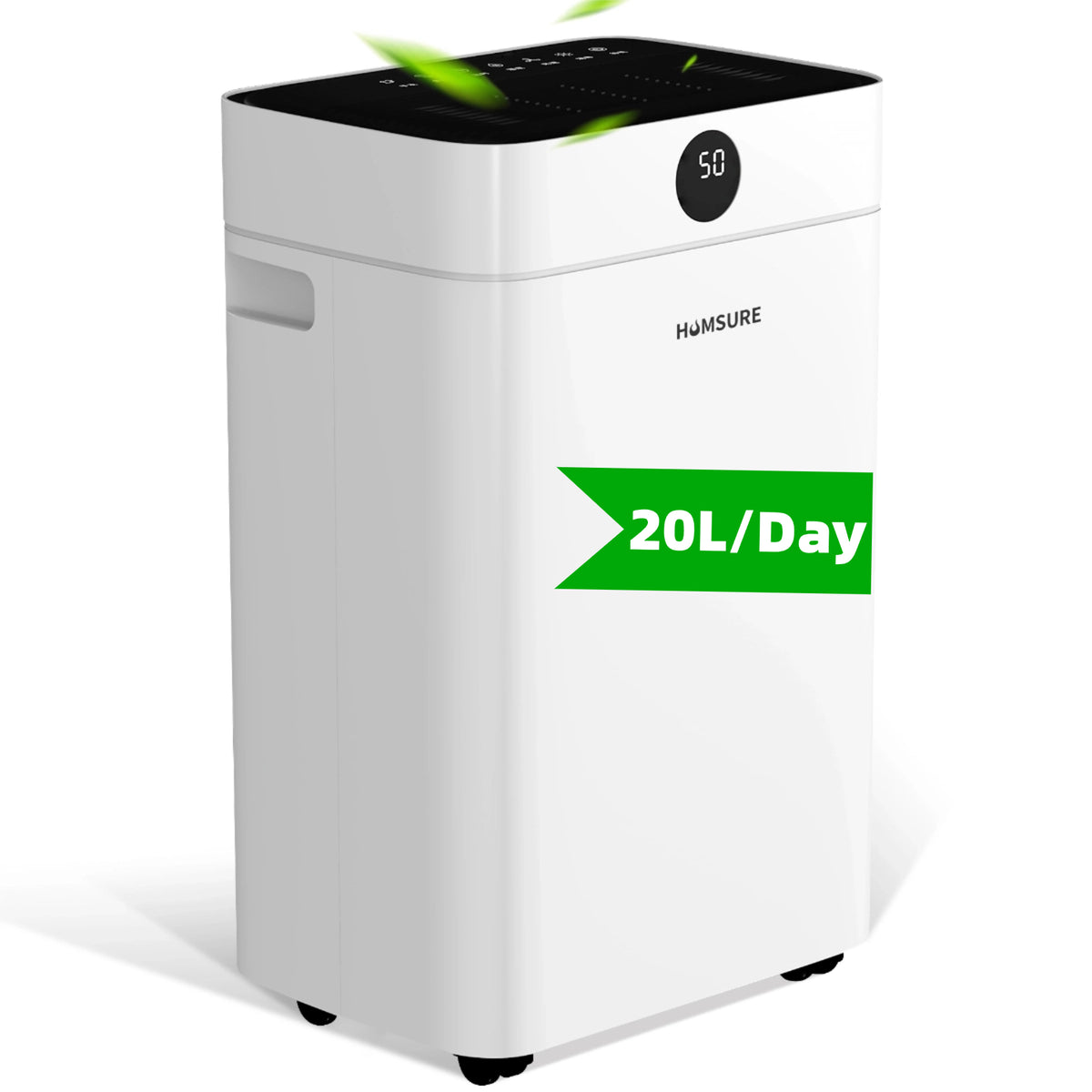Déshumidificateur HUMSURE - 20 l/jour - réservoir de 2,8 litres