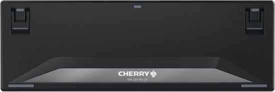Clavier CHERRY KW 550 MX LP pour la maison/le bureau, USB + Bluetooth, QWERTY anglais américain, noir