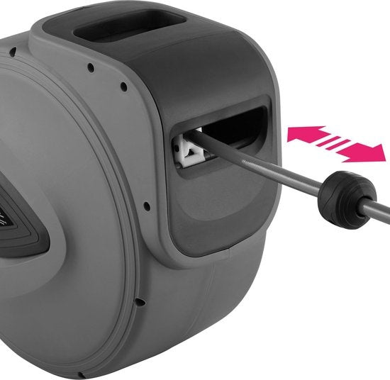tectake Tuyau d'air comprimé avec enrouleur 30 m - 403431