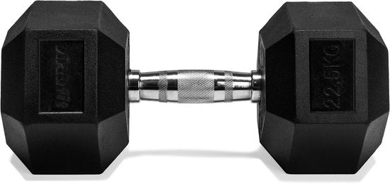 VirtuFit Hexa Dumbbell Pro - 22,5 kg - Haltère hexagonal - Musculation - À l'unité