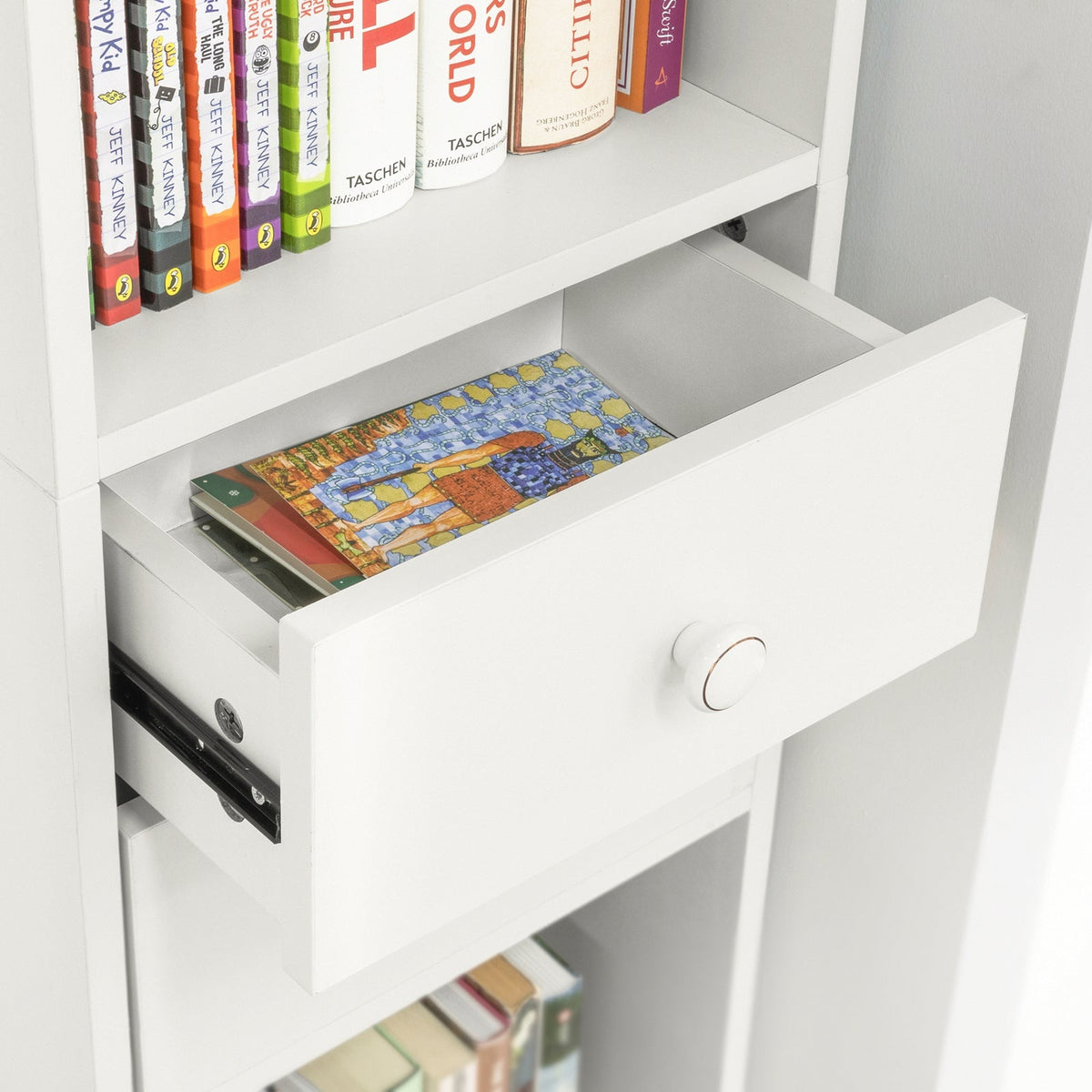 SoBuy Bibliothèque - Meuble à colonnes - Max. 40 kg - 33 x 42 x 188 cm - Blanc