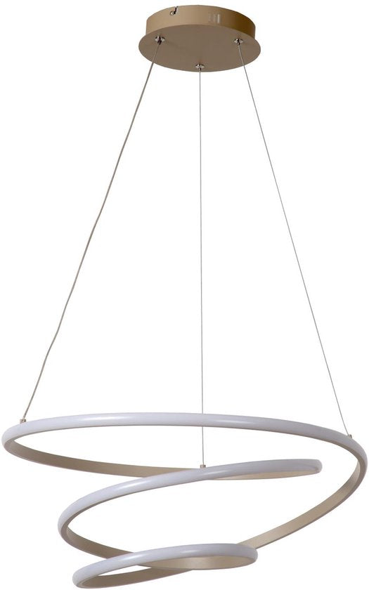 Lucide ESPIRAL - Suspension - LED à intensité variable - CCT - 1x40 W 2700 K/4000 K - Taupe - Essential