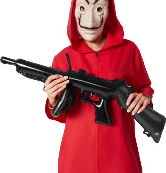 Dressforfun La Casa de Papel - Money Heist - unisex costume masqué de braqueurs de banque - M - Costume carnaval - Halloween - Dress up - Party wear - Carnaval wear - Party - Party wear