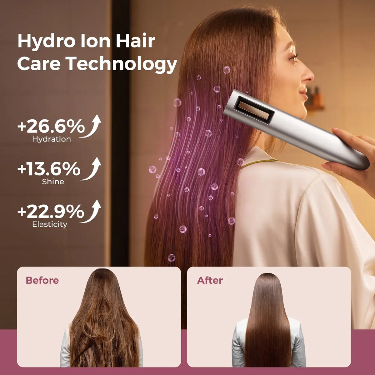 Sèche-cheveux à grande vitesse Lecomely Hydro Ion - sèche-cheveux compact