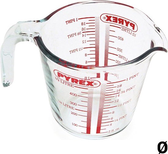 Tasse à mesurer, 0.5 litres - Pyrex | Classic Prepware