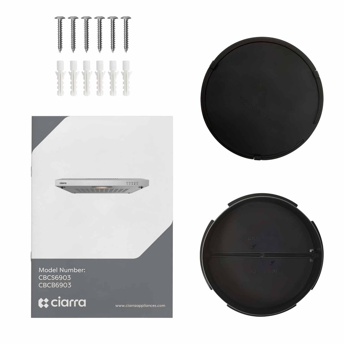 Hotte aspirante Ciarra CBCB6903 - 60 cm - noire