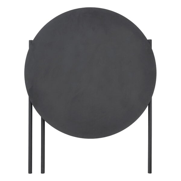 Table d'appoint Zone Denmark Disc – Pliable – Noire – Ø 70 x 72 cm