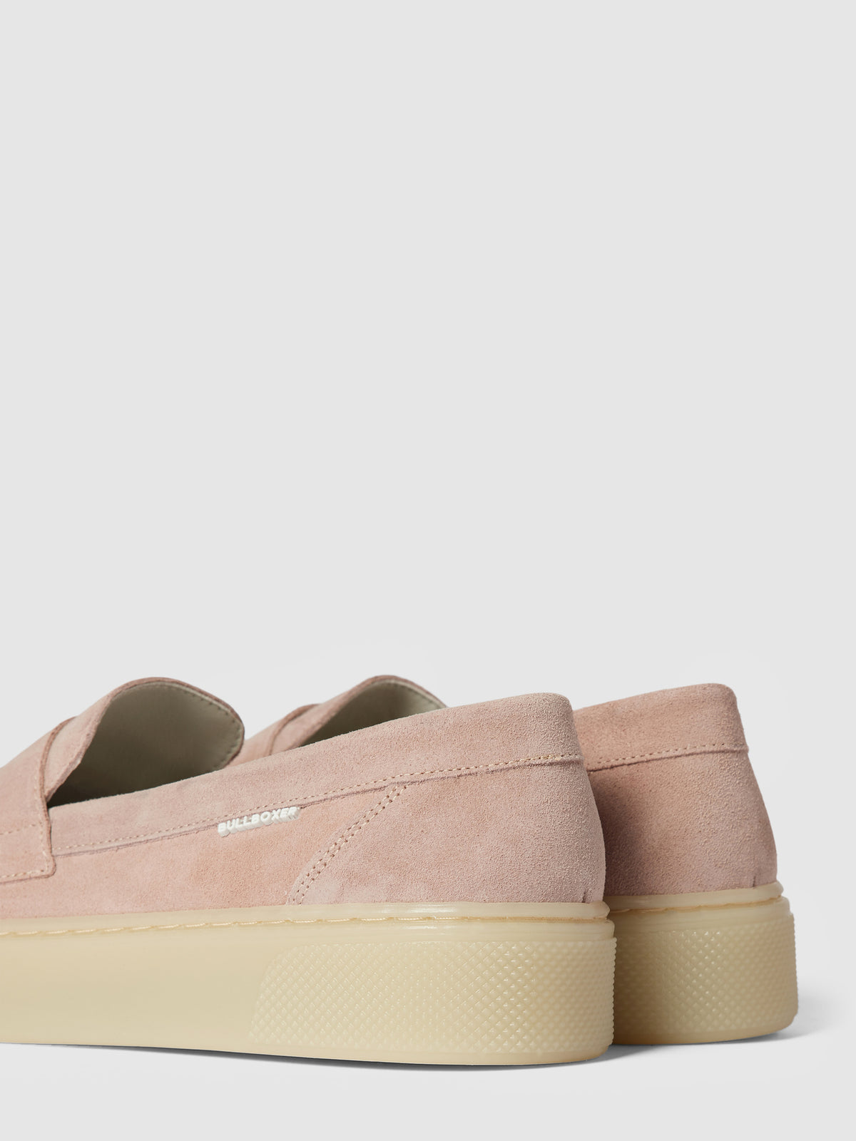 Bullboxer Penny Loafers Light Pink - With Shaft Bridge Stripe - Taille 42