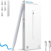 Stylet Nuvance - Compatible avec l'iPad d'Apple 2018-2026 - Stylet pour écran tactile - 6 pointes incluses - Pencil