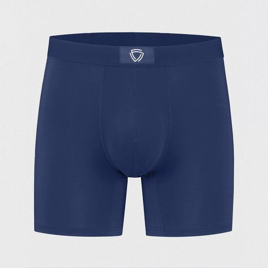 Fibershirts Anti-Sweat Boxer Shorts - Sweat Pad intégré - MicroModal respirant - Anti-Transpiration - Hommes - Taille L - Marine