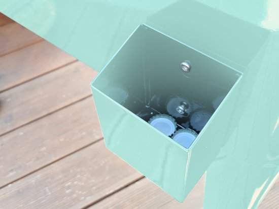 AXI Retro Cooler Mint - Glacière à roulettes - Capacité de 76 L - Glacière avec robinet de vidange