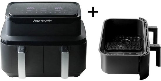 Hanseatic HAF212600D Friteuse à air chaud 2 en 1