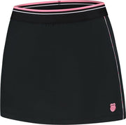Jupe K-Swiss Hypercourt 6 pour femme - Taille L - Noir/Rose - Jupe de tennis - Jupe de padel