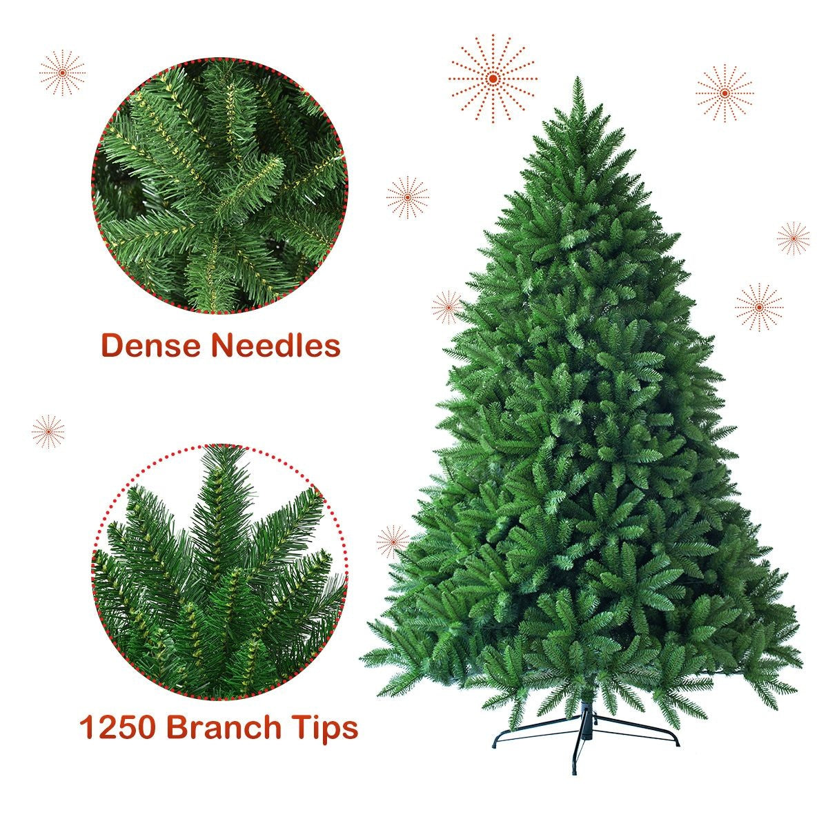 Coast 180 cm Arbre de Noël Arbre de Noël PVC Aiguilles Art Tree Green