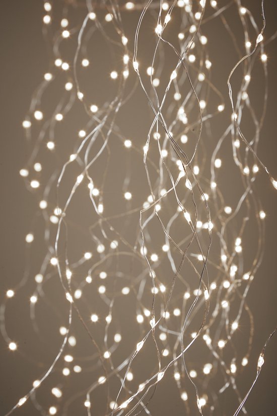 Luca Lighting Lustre Méduse avec éclairage LED blanc chaud - H150 x Ø45 cm - Silver