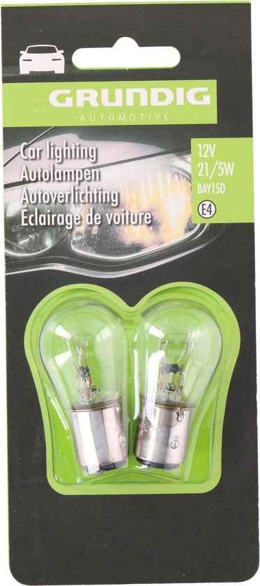 Lampe de voiture - 12V - 21/5W - BAY15D - Grundig