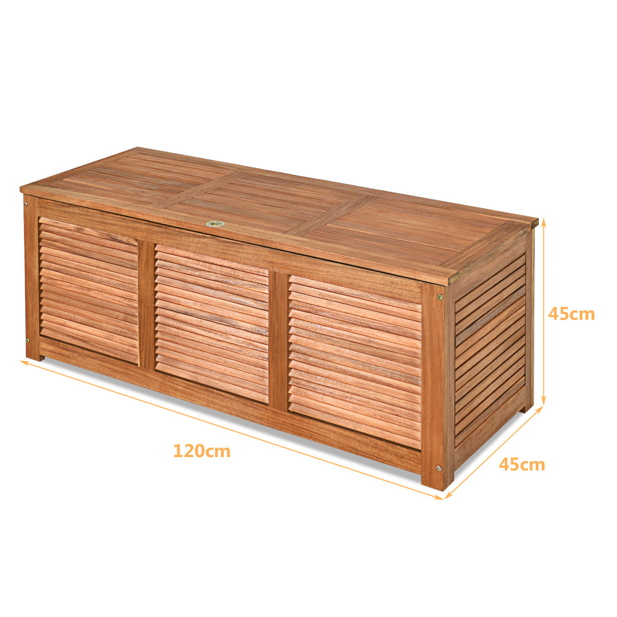 Coast Garden Box Boîte de rangement pour le jardin et l'arrière-cour Bois d'acacia 120x45x45cm