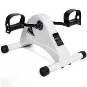 Mini vélo d'exercice SafeLife - électrique et résistance réglable - 26 x 40 x 34 cm - blanc