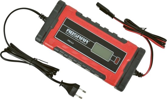 Chargeur de batterie Absaar Pro 6.0 (12/24 V - 6 A) 0-120/180 Ah Rouge/noir
