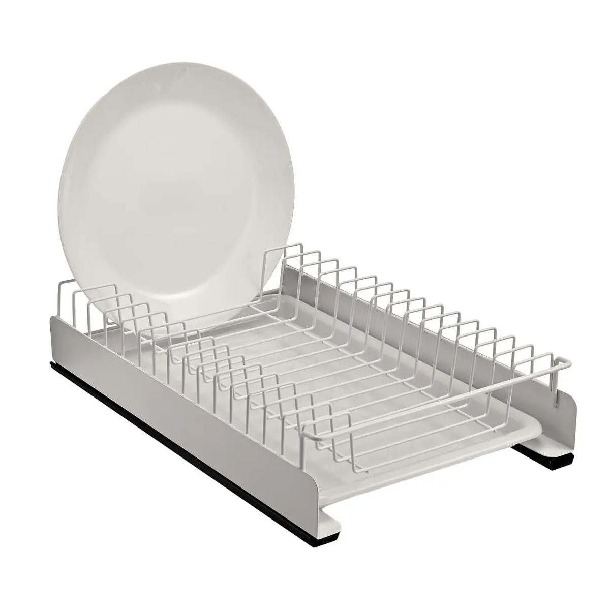 VIVREAL S3825W Égouttoir coulissant avec bac de récupération - 39 x 25,2 x 8 cm