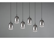 Suspension Trio Select Barret - 6 douilles E14 - Noir - 60 cm de diamètre