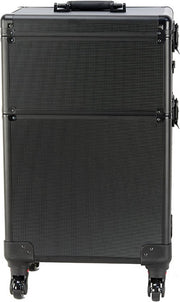 DMV - Valise de coiffure trolley - valise de maquillage trolley - valise de maquillage - valise de beauté - noir