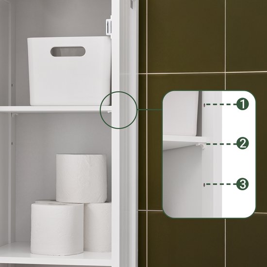 SoBuy Armoire de toilette FRG236-WN