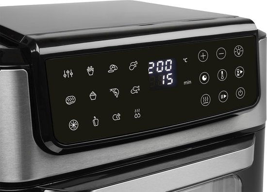 Tristar FR-9074 - Friteuse à air chaud XXL empilable - 9 L - 2 zones de cuisson indépendantes - Double tiroir empilable - 8 programmes de cuisson - 2 400 W - Sans PFAS - Gain de place de 45 % - 6 personnes