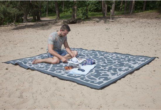 Bo-Camp - Tapis de détente - Champagne - Très grand format - Oriental - 3,5 x 2,7 mètres