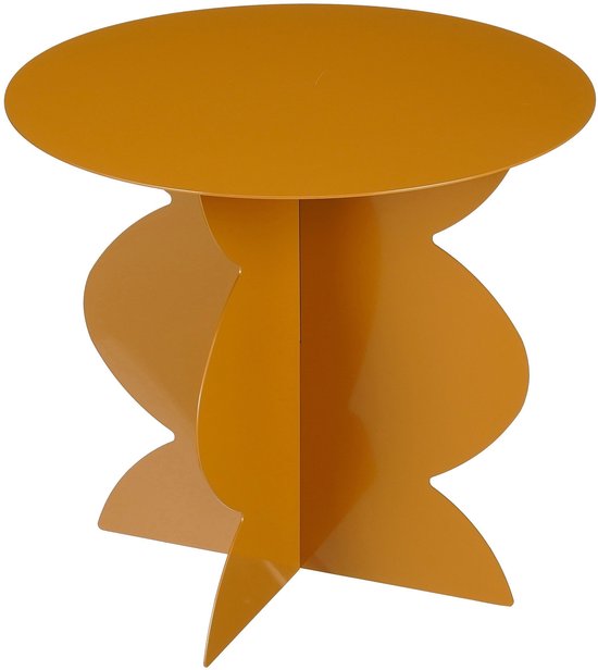 Table d'appoint Rafi de Mica Decorations - H40 x Ø45 cm - Fer - Marron