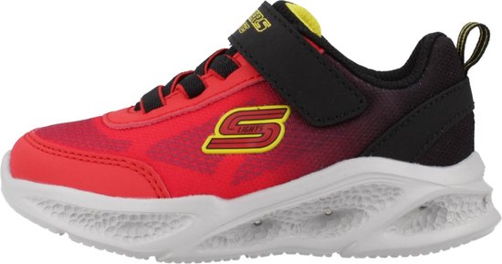 Skechers Meteor-Lights - Krendox 401495N-RDBK, pour garçon, Rouge, Baskets, Chaussures de sport, pointure : 25