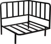 Mica Decorations Celo Lounge Sofa Élément d'angle - 83x83x78 cm - Métal noir