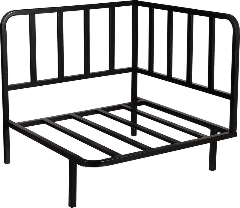 Mica Decorations Celo Lounge Sofa Élément d'angle - 83x83x78 cm - Métal noir