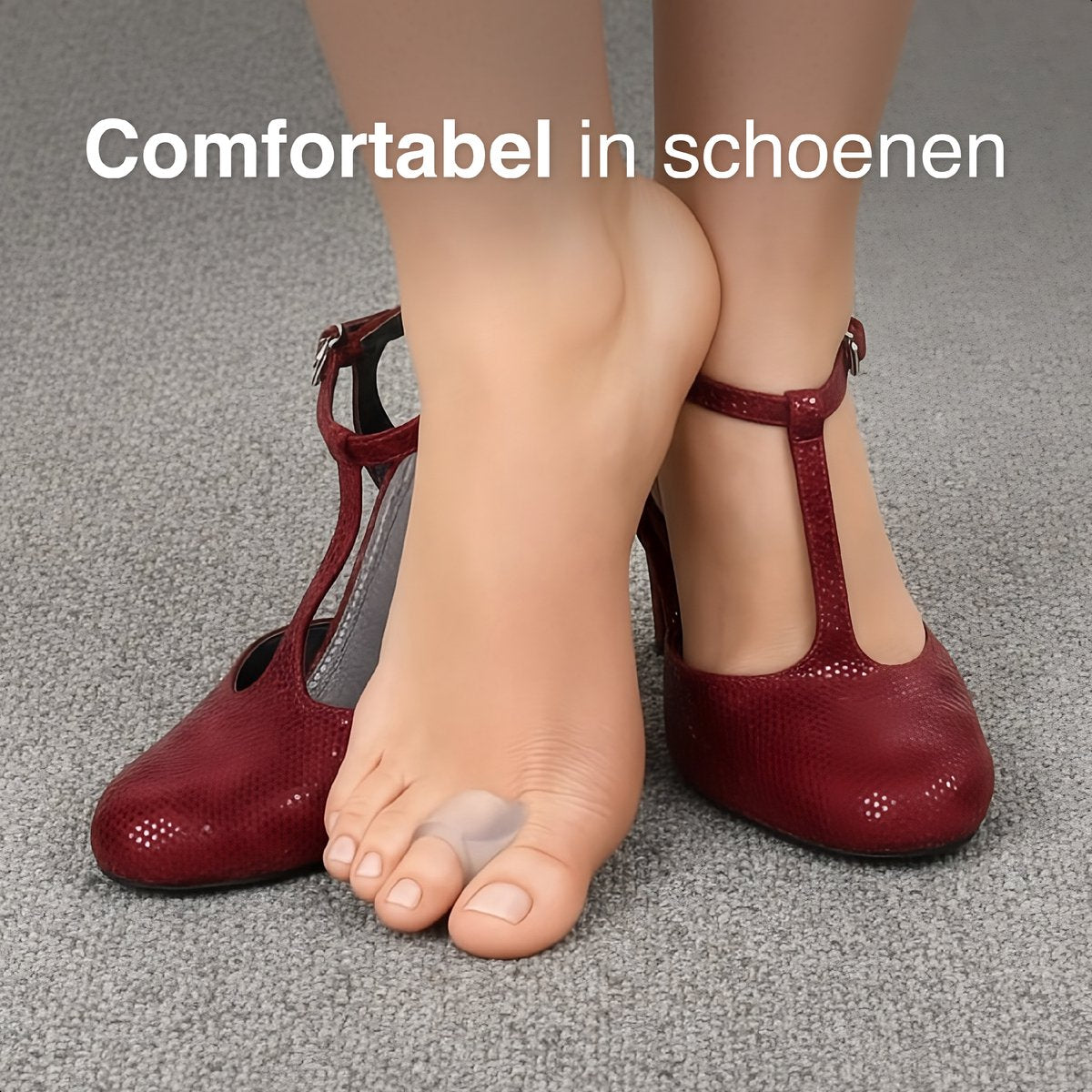 Écarteurs de pied Alyze pour adolescents - 2 pièces - Pointures 37 à 41 - 2,7 x 2,6 cm - Blanc