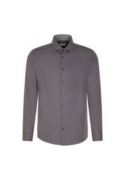 Seidensticker Business Shirt - Regular Fit - taille 39 - Anthra-665 - Coton, non irisé, col Kent étalé