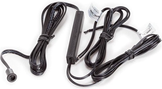 Interrupteur à capteur de porte EtiamPro, encastrable, idéal pour commander des bandes LED 12 V/24 V, capteur IR, usage intérieur, design compact, pour armoires et dressings, portée de détection 0-4 cm, longueur de câble 100 cm, ABS, noir