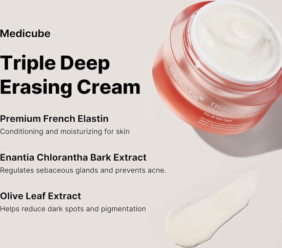 Medicube - Crème Triple Collagène 4.0 - Tous types de peau - 50 ml - Soins de la peau coréens