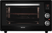 Wiggo WMO-E657(B) - Mini-four autonome - Électrique - 60 cm - 65 litres - 2 000 W - Garantie 5 ans - Noir