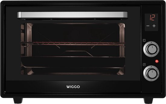 Wiggo WMO-E657(B) - Mini-four autonome - Électrique - 60 cm - 65 litres - 2 000 W - Garantie 5 ans - Noir
