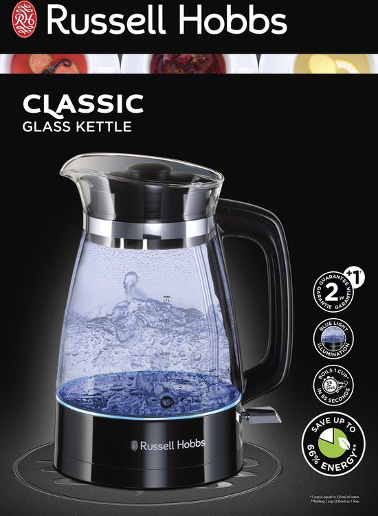 Bouilloire électrique en verre Russell Hobbs Classic 26080-70