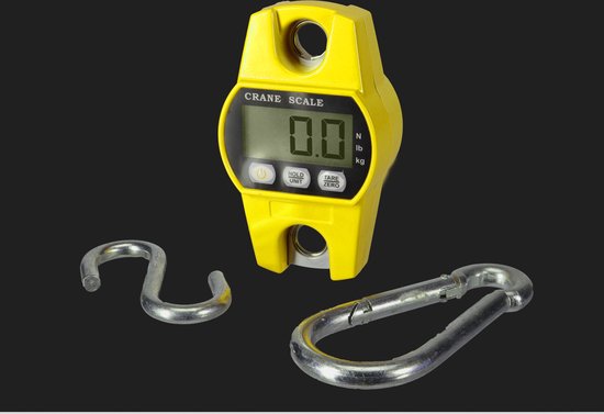 Balance Perel Crane, numérique, 300 g à 300 kg, arrêt automatique, fonction de maintien des données, fonction de tare, écran LCD
