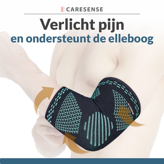 Caresense Elbow Brace - Attelle de bras pour le tennis - Attelle de coude - taille L