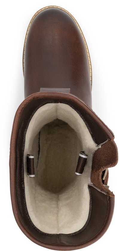 Travelin' Vrangen pour homme - Bottes de plein air - Doublées de laine - Marron foncé