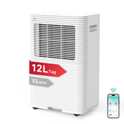 Déshumidificateur intelligent VINO - 12 L/jour - Wi-Fi - réservoir de 1,8 L - blanc