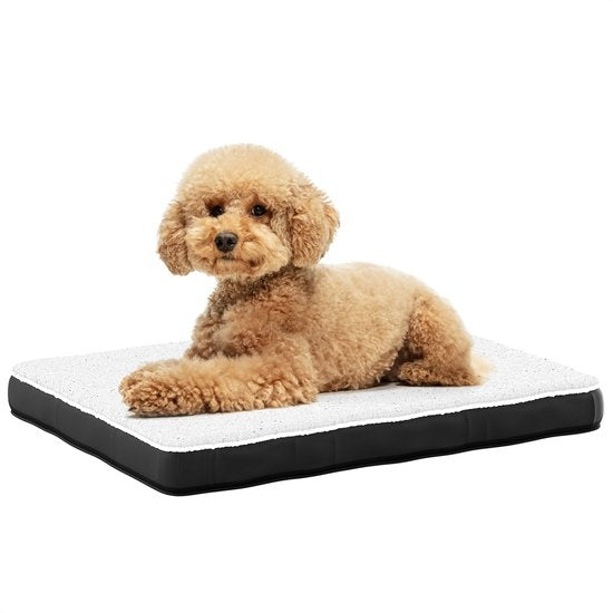 Avalo Coussin orthopédique pour chien M - 76x51 cm - Lavable / Mousse à mémoire de forme / Antidérapant - Panier orthopédique pour chien