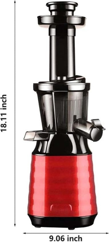 Fuegobird Slowjuicer - Pour fruits et légumes - 800ml - Rouge