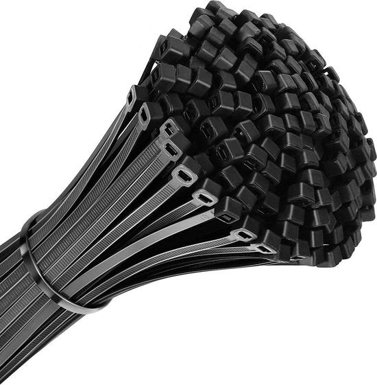 Attaches de câbles Techvavo® - 100 pièces Tyraps - Organiseurs de câbles pour la maison et le bureau - 2,5 x 150 mm - Nylon résistant - Adaptées à un usage intensif
